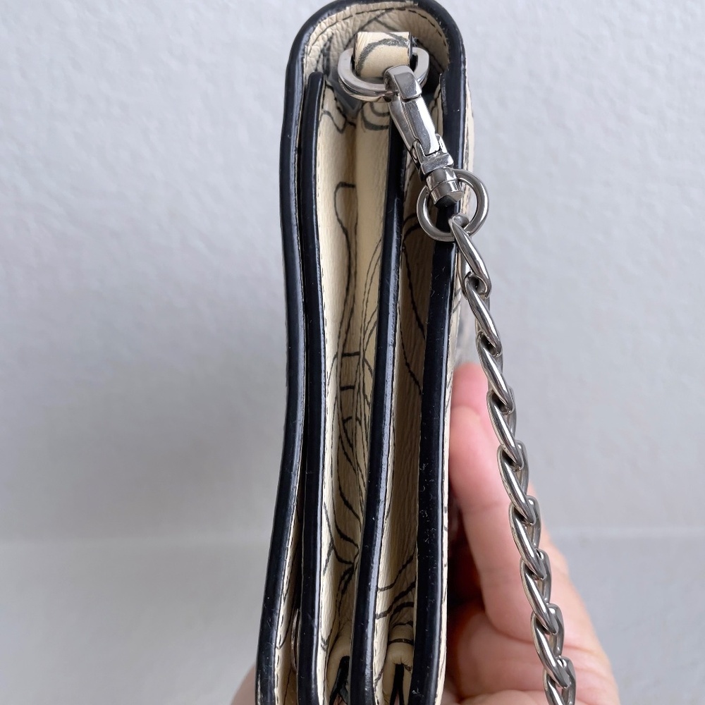 Prada Signature X James Jean Rabbit Print Leather Wallet on Chain Crossbody Bag - Picture 6 of 12